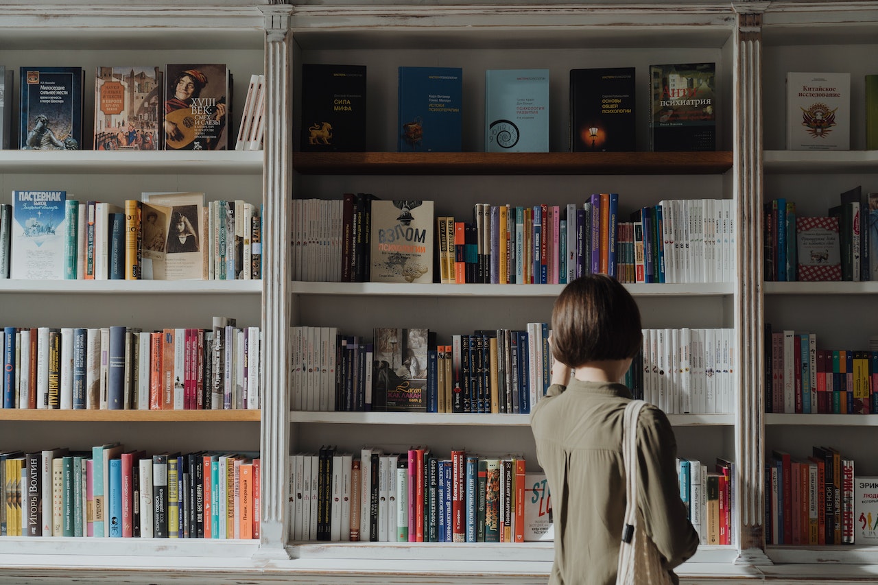 A man reading book